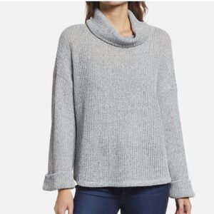 Gibsonlook Large Knit Cowl Neck Sweater